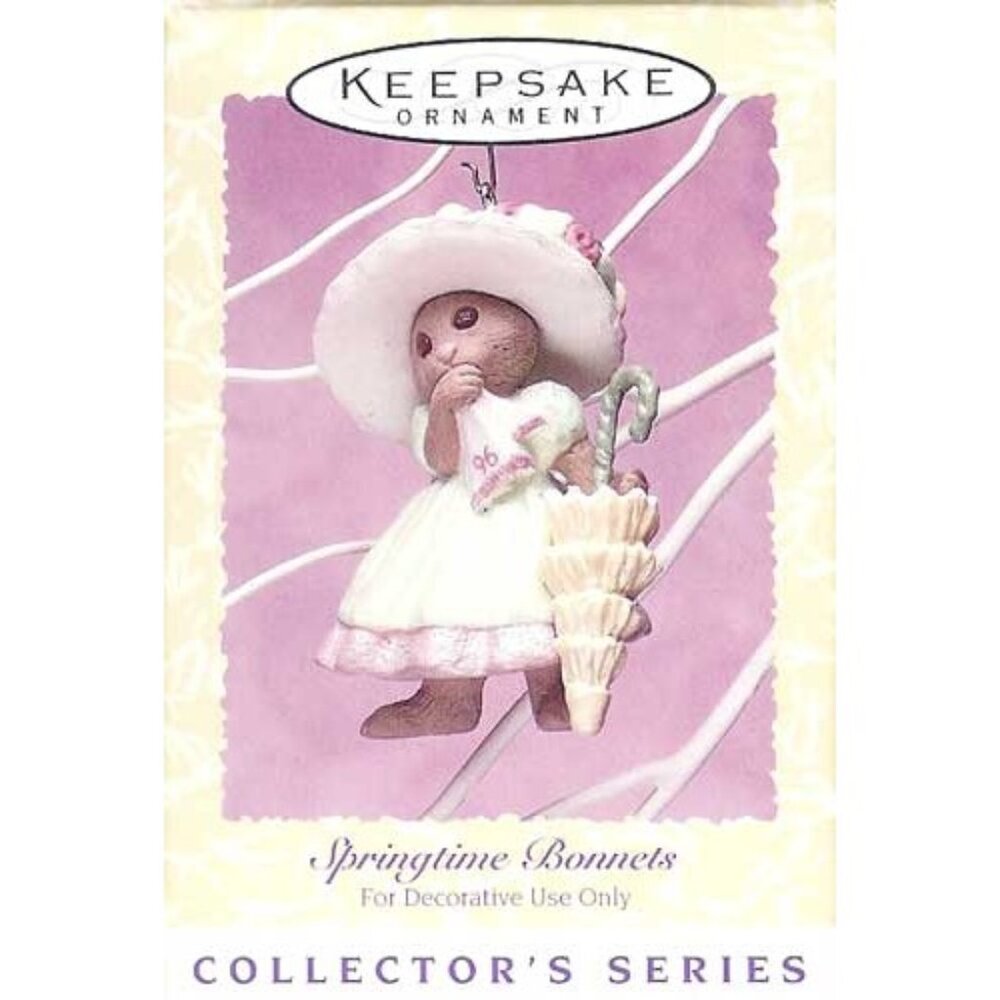 Hallmark Keepsake Ornament Springtime Bonnets 1996  #4